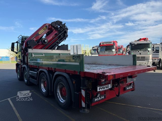 Кран, змонтований на вантажівці MAN TGS 41.510 8x4 mit Palfinger 58002 Kompl. Zug