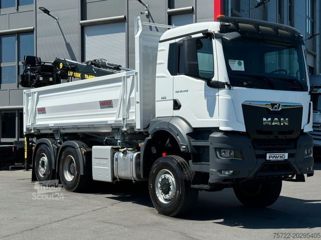  MAN TGS 28.440 6x4-4 2-Seitenkipper Recycling Kran