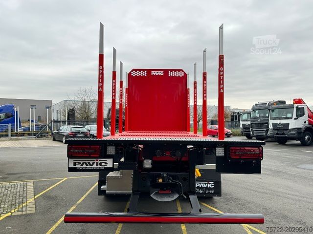 Camion forestier MAN TGX 26.580 6x4 BL/Plattform/ KRAN NACH WAHL!