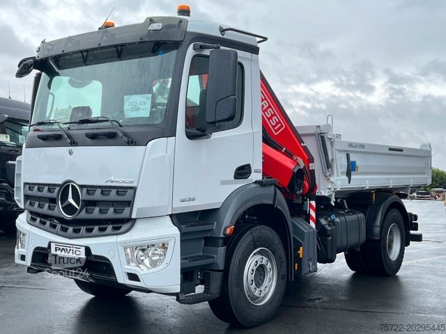Diğerleri MERCEDES-BENZ AROCS 1835/4x2/3S-KIPPER/FASSI/SOFORT VERFÜGBAR