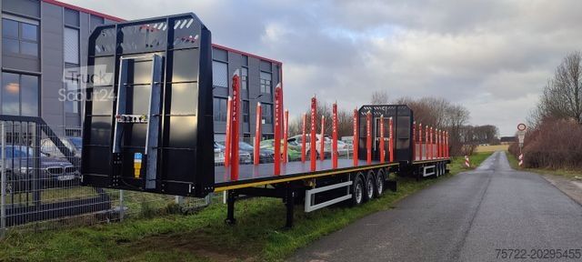 Houtstam-oplegger PAVIC 3-Achs Plattform-Auflieger Typ 144 SONDERPREIS!!