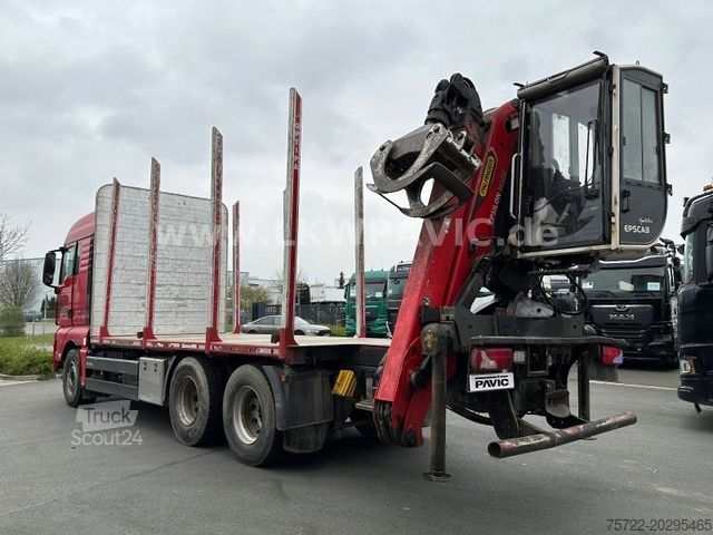 Lesnický nákladní automobil MAN TGX 26 580 6x4 BL Epsilon M12Z83 Kabinen-Kran