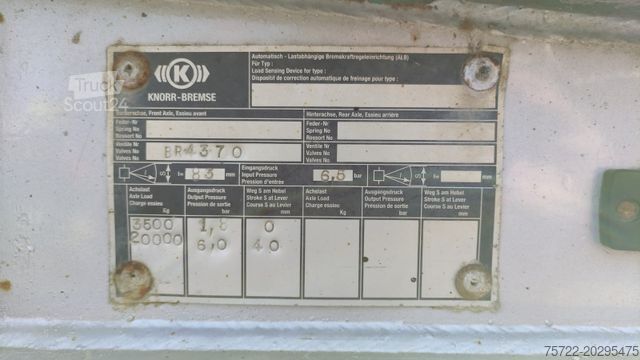 Přívěs na klády  GLOGGER SHE 2,6/20 NACHLÄUFER FÜR LANGMATERIAL
