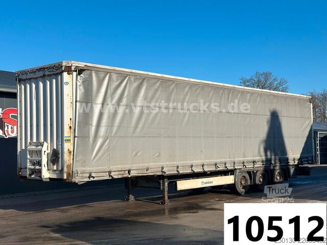 Semi-remorque bâchée KRONE SD  Pritsche + Plane Edscha-Verdeck Mega