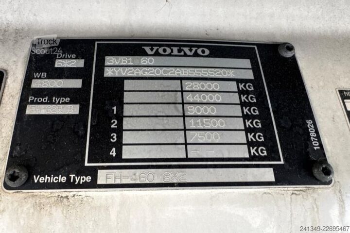 Tovorna dvigalka na tovornjaku VOLVO FH-460 6x2 HMF2420-7