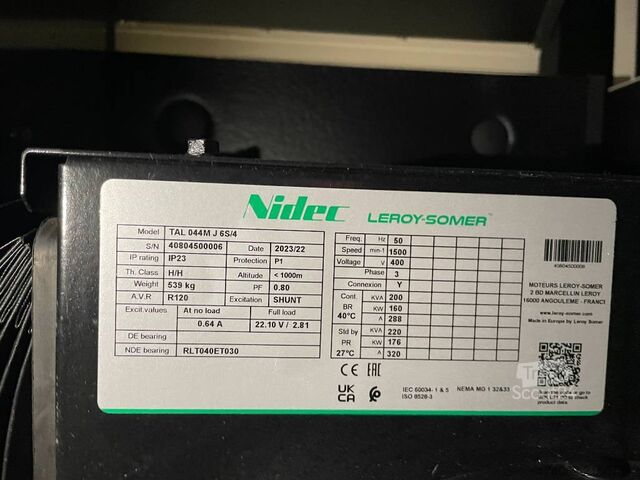 Tilslag Perkins Perkins 1106C-70TA - 220 kVA Generator - DPX-20012