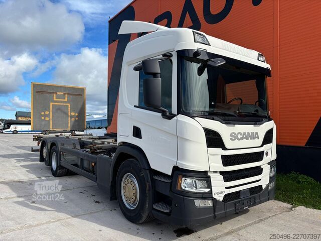 Konteyner taşımacılığı Scania P 500 6x2*4 9 TON FRONT AXLE / RETARDER