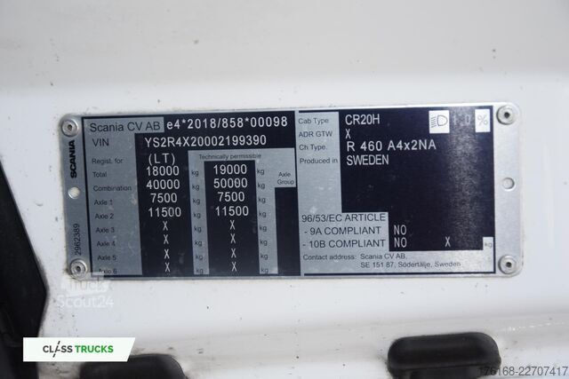 Standard trekkvogn SCANIA R460 CR20H ACC ADAS Package