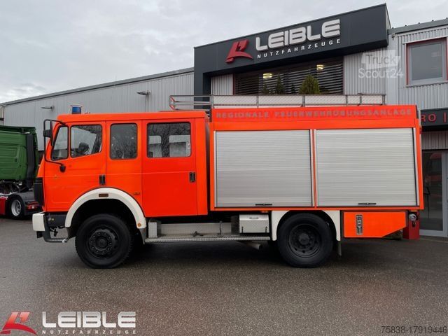 Vacuum tank truck MERCEDES-BENZ 1224 4x4*TLF16/25*Doka*Ziegler Pumpe*Feuerwehr*