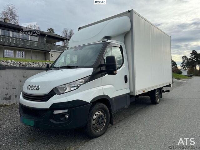 Kufr Iveco Daily 35S16 4x2 box truck w/ lift and two sets of