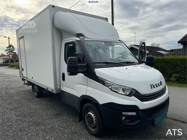 Koffer Iveco Daily 35S16 4x2 box truck w/ lift and two sets of