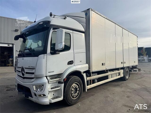 Koffer Mercedes-Benz Actros 1832 4x2 Box truck w/ full side opening and