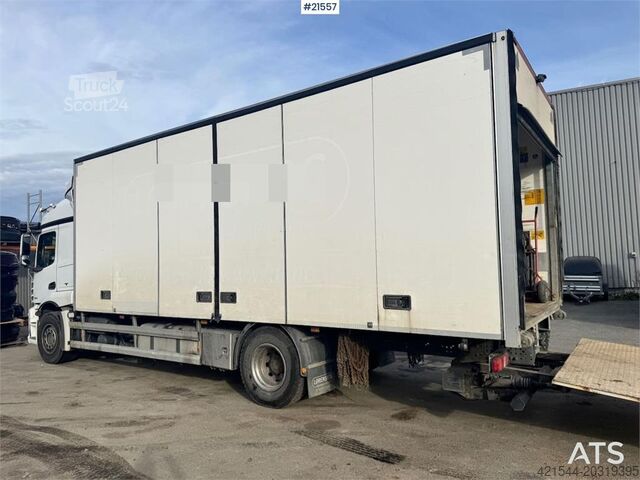 Koffer Mercedes-Benz Actros 1832 4x2 Box truck w/ full side opening and