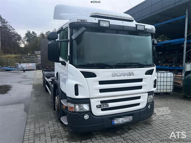Șasiu cu cabină Scania P420 6x2 chassis w/ lift repair object