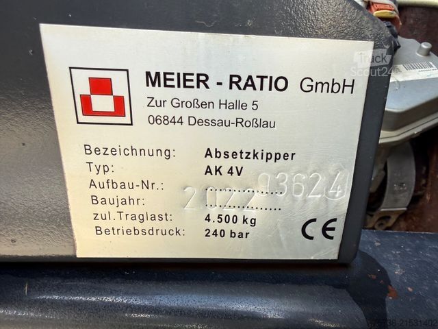 Fourgon benne basculante FUSO Canter 7C18 Absetzkipper VERBREITERBAR/Klima