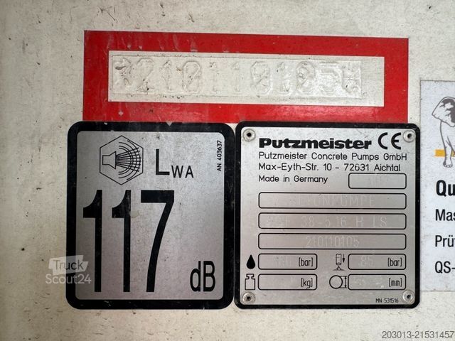 Автобетононасос MERCEDES-BENZ AROCS 2640 Betonpumpe PUTZMEISTER BSF38-5.16HLS