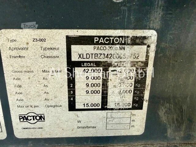 Chladená/mrazená preprava Pacton Carrier Vector 1850/3 x Achsen PBW/Lenk + Lifta...