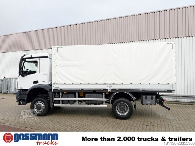 Ciężarówka z płaską platformą Mercedes-Benz Arocs 1827 A 4x4, Ex-Bundeswehr!