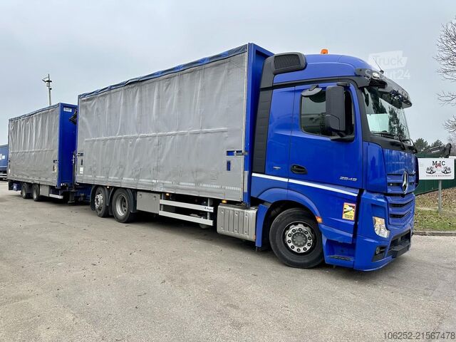 Transport de volume Mercedes-Benz Actros 2645 6x2 105m³ JUMBO + RETARDER + KRAN P...