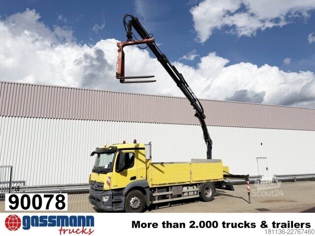 Trattore stradale standard Mercedes-Benz Antos 1832 L 4x2, Heckkran Hiab 111BS-3 HiDuo,