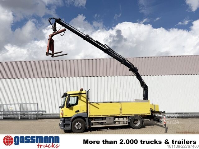 Trattore stradale standard Mercedes-Benz Antos 1832 L 4x2, Heckkran Hiab 111BS-3 HiDuo,
