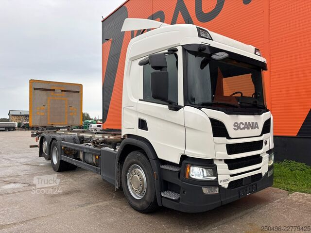 Контейнерные перевозки Scania P 500 6x2*4 9 TON FRONT AXLE / RETARDER