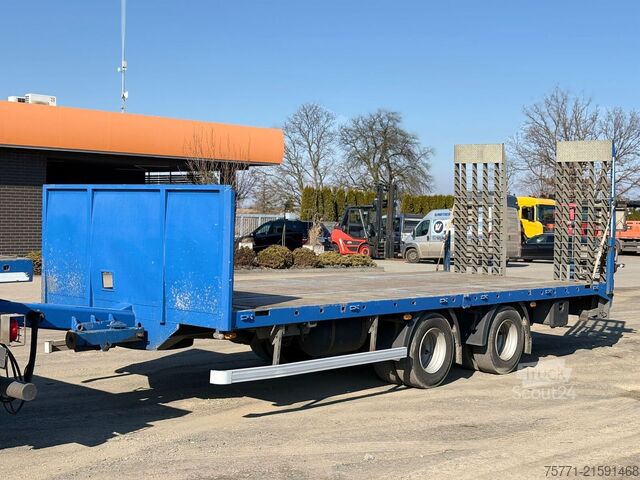 Low loader  ELBO PCS PRZYCZEPA TANDEMOWA Z NAJAZDAMI