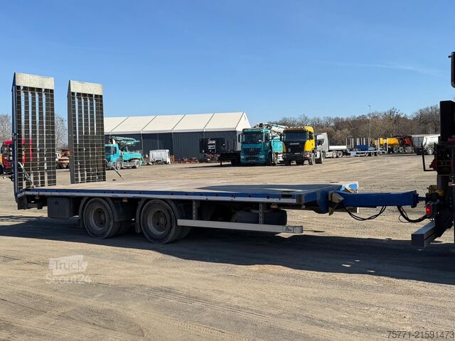 Low loader  ELBO PCS PRZYCZEPA TANDEMOWA Z NAJAZDAMI