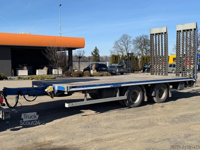 Low loader  ELBO PCS PRZYCZEPA TANDEMOWA Z NAJAZDAMI