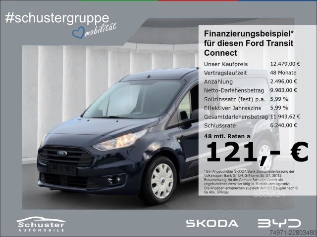 Panelová dodávka Ford Transit Connect Kasten L1 1.5D*Tempom PDC Klima