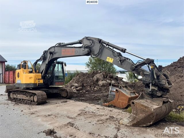  Volvo ECR235EL Excavator w/ Rototilt, 3 buckets, GPS and