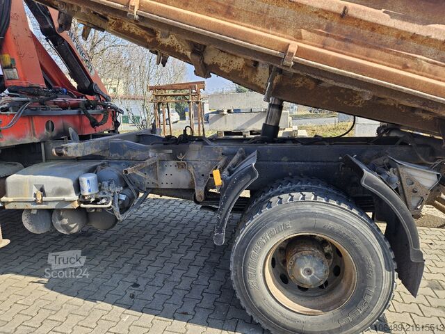 Sklápěcí vůz Mercedes-Benz 1828 BB Meiller Kipper Kran PK 9501