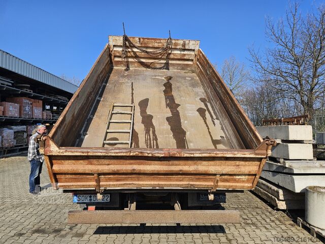 Sklápěcí vůz Mercedes-Benz 1828 BB Meiller Kipper Kran PK 9501