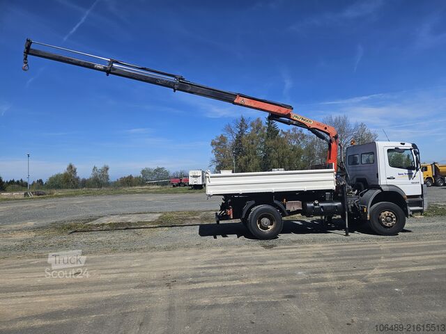 Sklápač Mercedes-Benz 1828 BB Meiller Kipper Kran PK 9501
