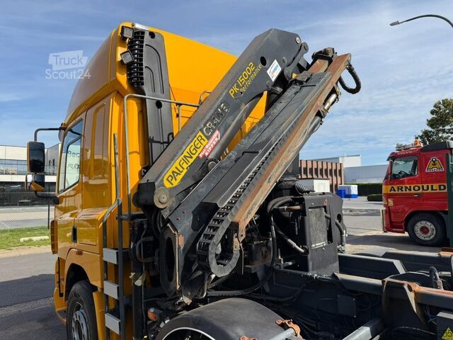 نظام ذراع الخطاف DAF CF 85.380 8x2 HOOKLIFT + CRANE PALFINGER PK1500...