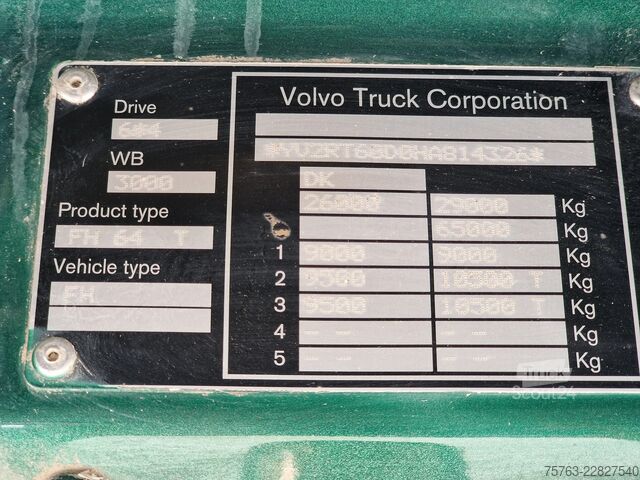 Standard-SZM Volvo FH 540 Globetrotter 6x4 - Lift axle - Full air ...