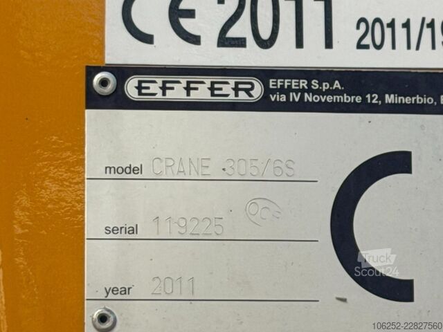 Containertransport (haakarmsysteem) MAN TGS 35.360 8x4 HOOKLIFT + CRANE EFFER 305 6S + ...