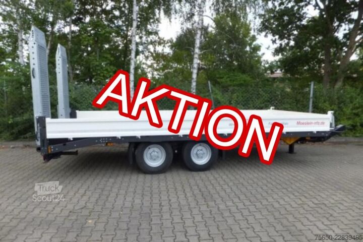 Tieflader Anhänger Möslein TTT 11- 5,2 Weiß  Neuer Tandemtieflader