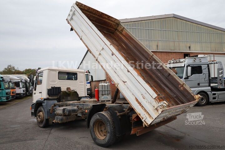 Camion-benne tricar MAN 15.264 K L82, Meiller 3-S.-Kipper, ABS, AHK.