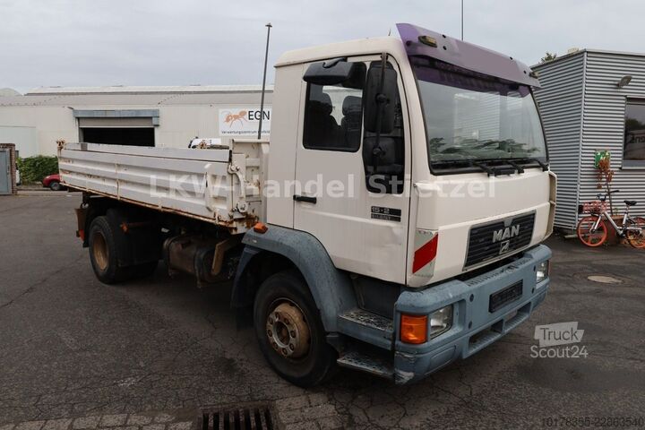 Camion-benne tricar MAN 15.264 K L82, Meiller 3-S.-Kipper, ABS, AHK.