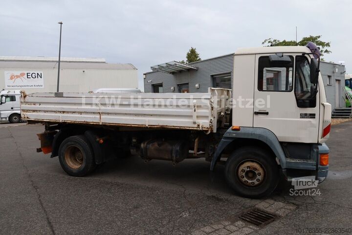 Camion-benne tricar MAN 15.264 K L82, Meiller 3-S.-Kipper, ABS, AHK.