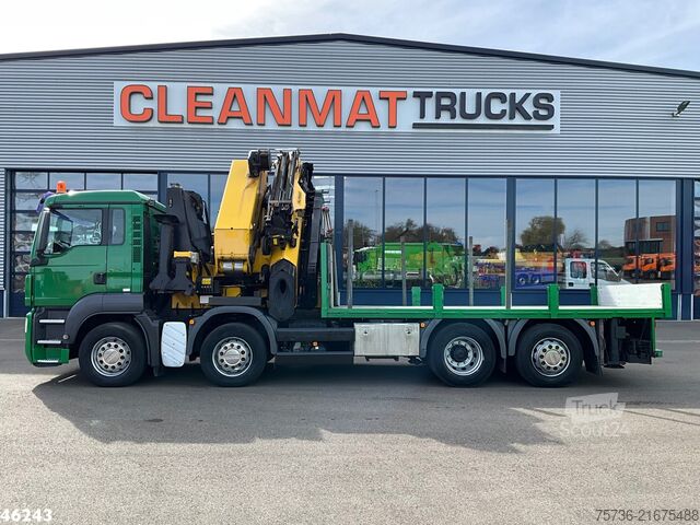 Camion-grue Man TGS 35.360 8x2 Palfinger 100 Tonmeter laadkraan...