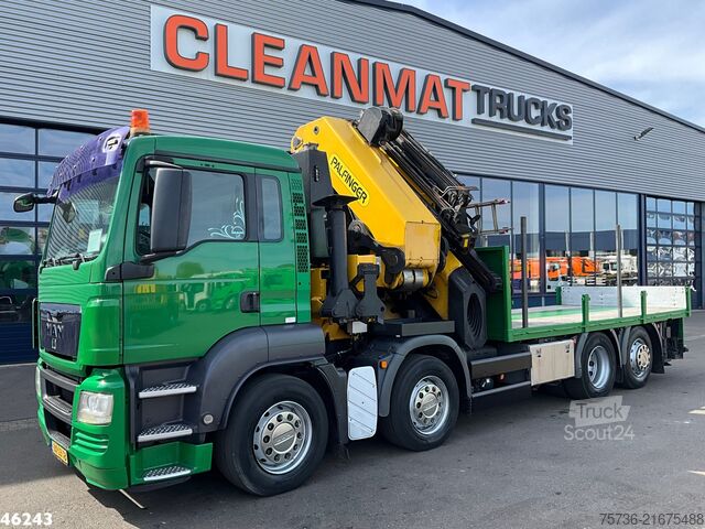 Camião-grua Man TGS 35.360 8x2 Palfinger 100 Tonmeter laadkraan...