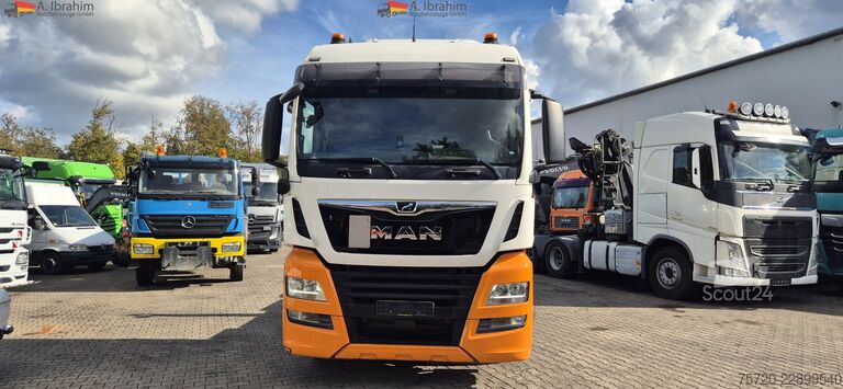 Kipper LKW MAN TGX 26.430 Meiller Haken RK 20.71 Original Kilometer Euro 6d 6x2