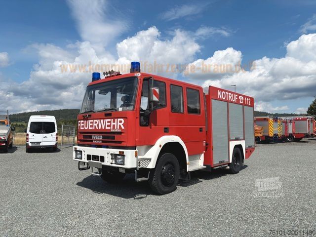 Vacuum tank truck IVECO FF 135E22 Feuerwehr 4x4 TLF 16/25*1-Hand*9 Tkm.