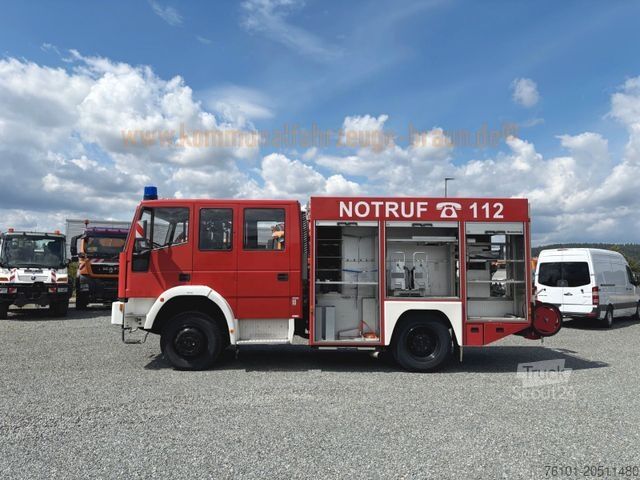 Vacuum tank truck IVECO FF 135E22 Feuerwehr 4x4 TLF 16/25*1-Hand*9 Tkm.