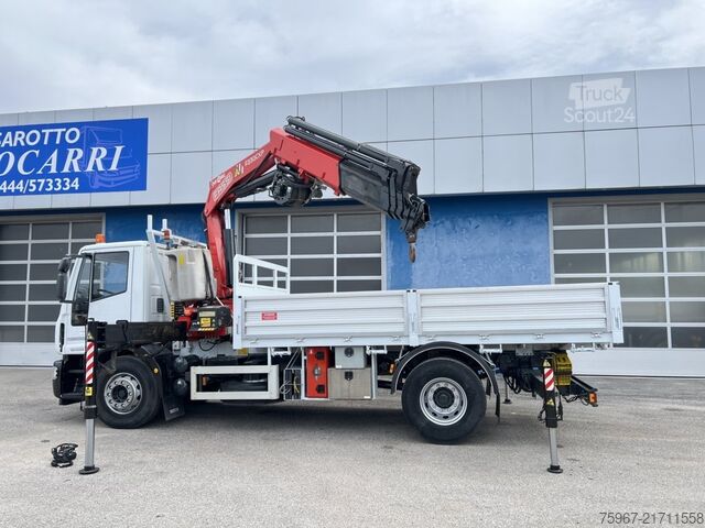 LKW mit Festaufbau und Kran Iveco Eurocargo 180e28