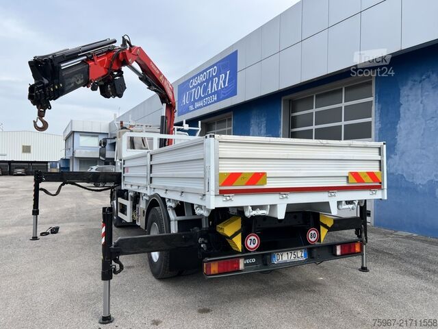 LKW mit Festaufbau und Kran Iveco Eurocargo 180e28