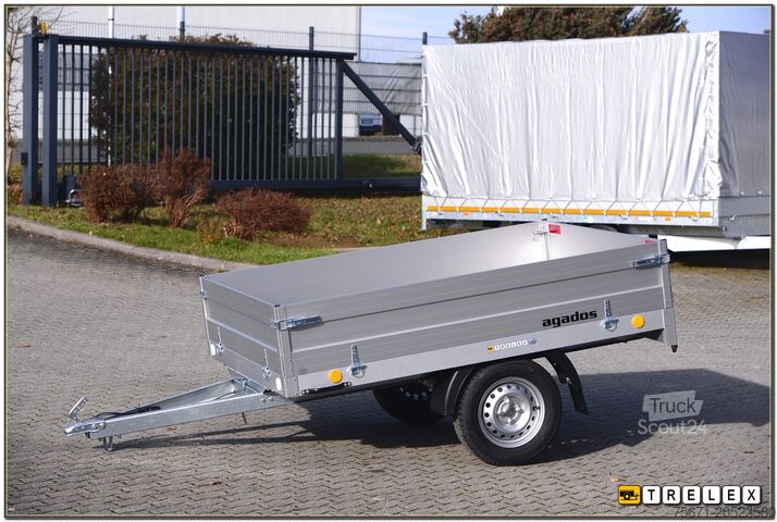 Remolque de coche Agados TITUS Hochlader ungebremst kippbar 750