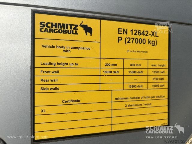 Semirremolque abierto con toldo Schmitz Cargobull Semitrailer Curtainsider Standard